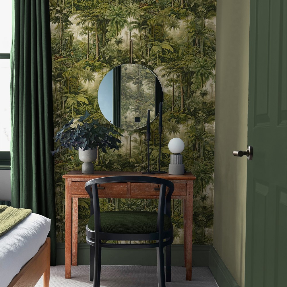 Benmore Ridge Wallpaper 127913 by Graham & Brown in Lush Green